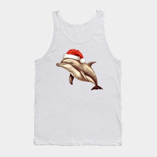 Santa Dolphin Tank Top